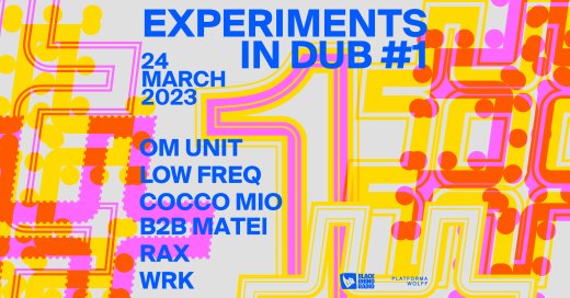 Experiments in Dub #1 w/ Om Unit, Low Freq, WRK, Cocco Mio b2b matei, Rax
